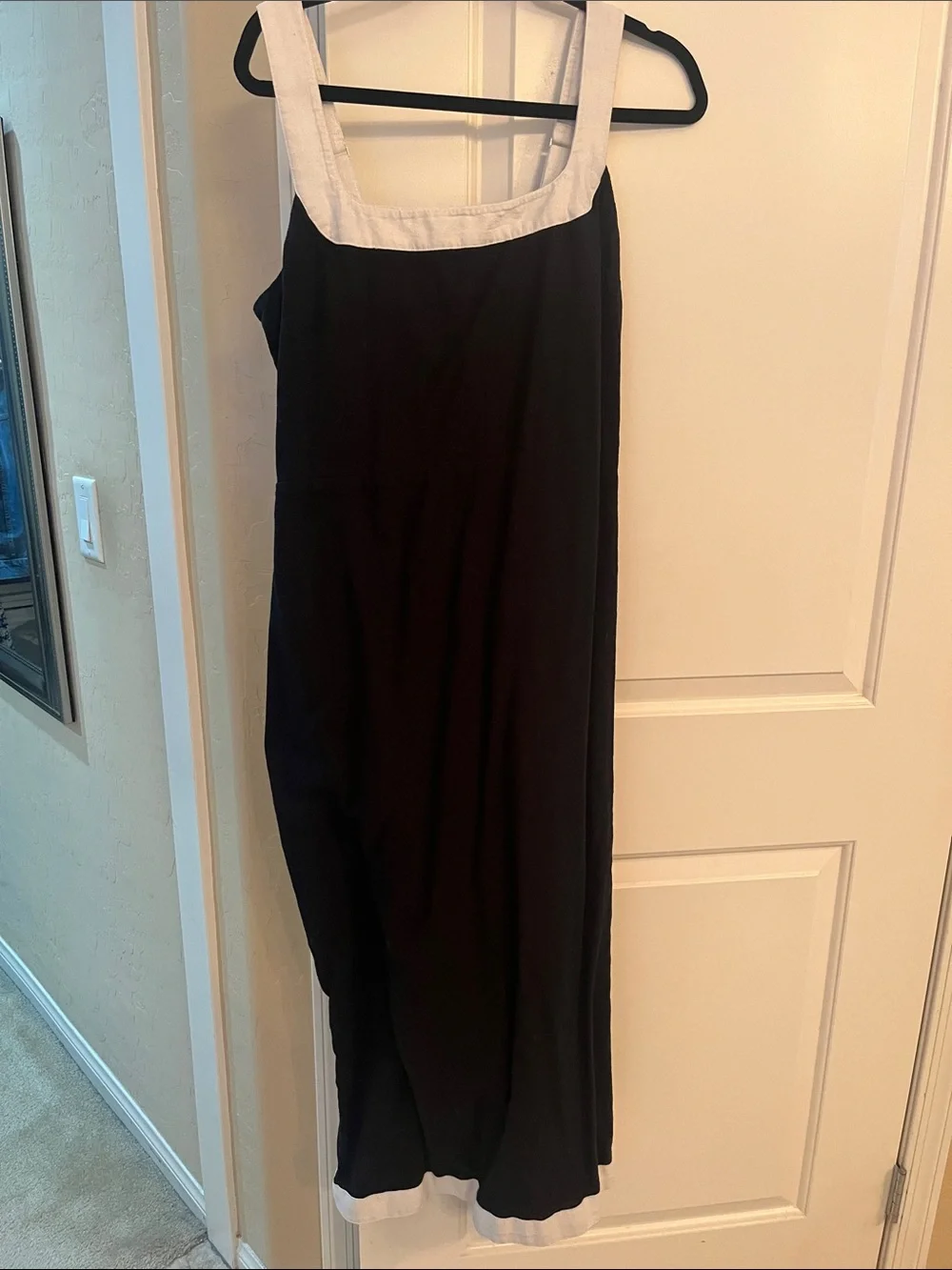 Abercrombie & Fitch Black Maxi Dress with White Trim